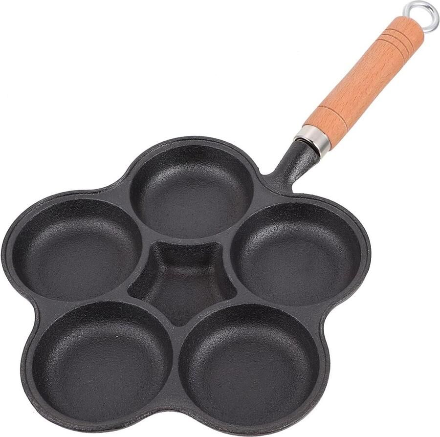 Omelet Pan Eierpan Koekenpan Ontbijt Maken Non-stick Coating 41.5 cm Zwart