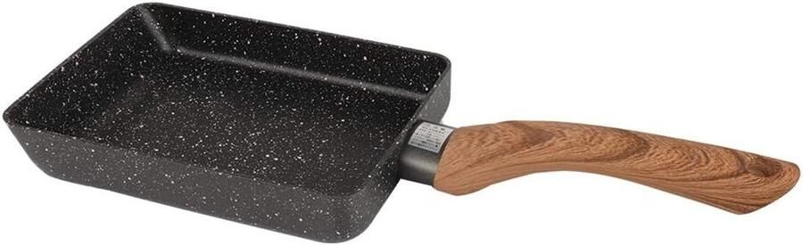 Omelet Pan Japanse Koekenpan Ontbijt Maken Non-stick Coating 35.5 x 13cm Grijs