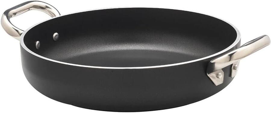 Omelet Pan Koekenpan Aluminium Koken en Bakken 5 Mm Dik 20 Cm Zwart