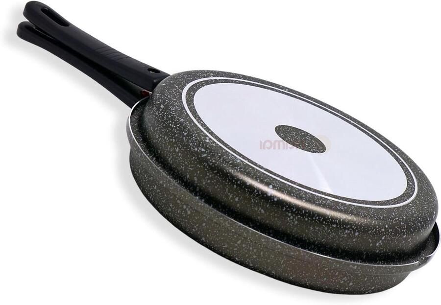 Omelet Pan Koekenpan Bakplaat Lekker Koken Antiaanbaklaag 28 cm Zwart