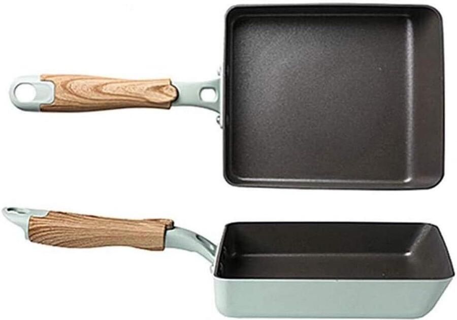 Omelet Pan Koekenpan Ontbijt Maken Anti-aanbaklaag 18.5 x 15.2 cm Blauw