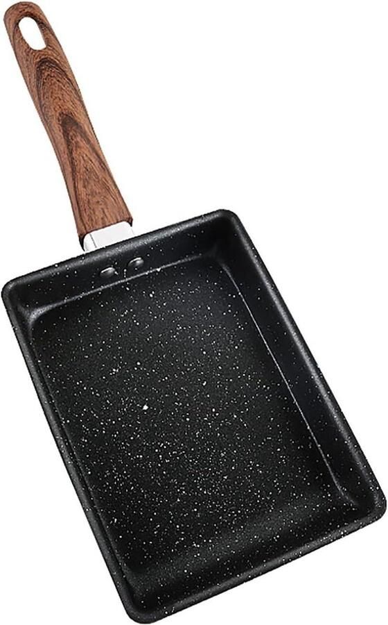 Omelet Pan Koekenpan Ontbijt Maken Anti-aanbaklaag 19.5cm Zwart
