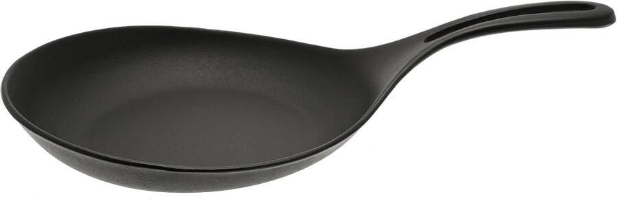 Omelet Pan Koekenpan Ontbijt Maken Gietijzeren Kwaliteit 20 cm Diameter Zwart