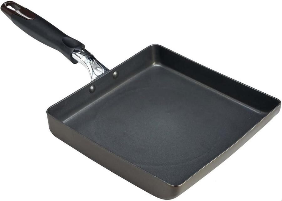 Omelet Pan Koekenpan Ontbijt Maken Tweedelige Teflon Coating 1.6 Liter Zwart