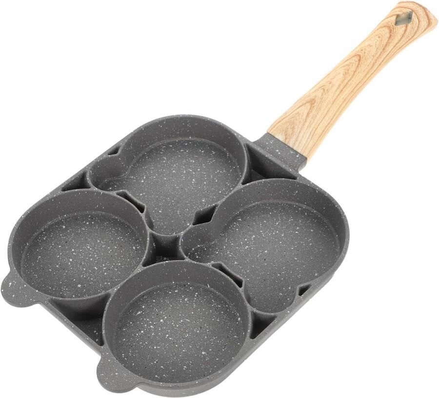 Omelet Pan Koekenpan Pannenkoeken Ontbijt Maken Antiaanbaklaag 37.5 cm Lengte Grijs