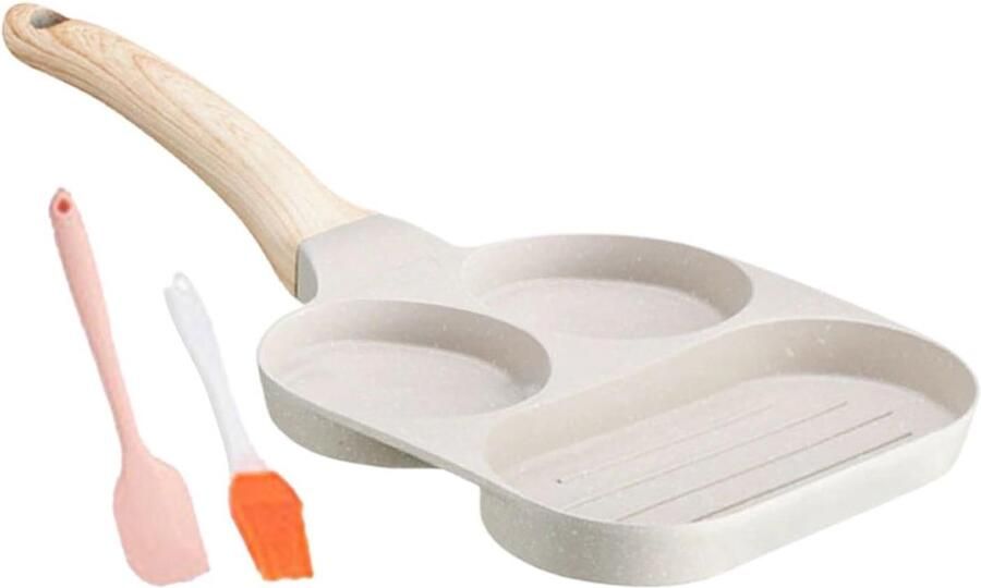 Omelet Pan Pannenkoek Pan Grill Ontbijt Koken Antiaanbaksteen Coating 19cm Diameter Zwart