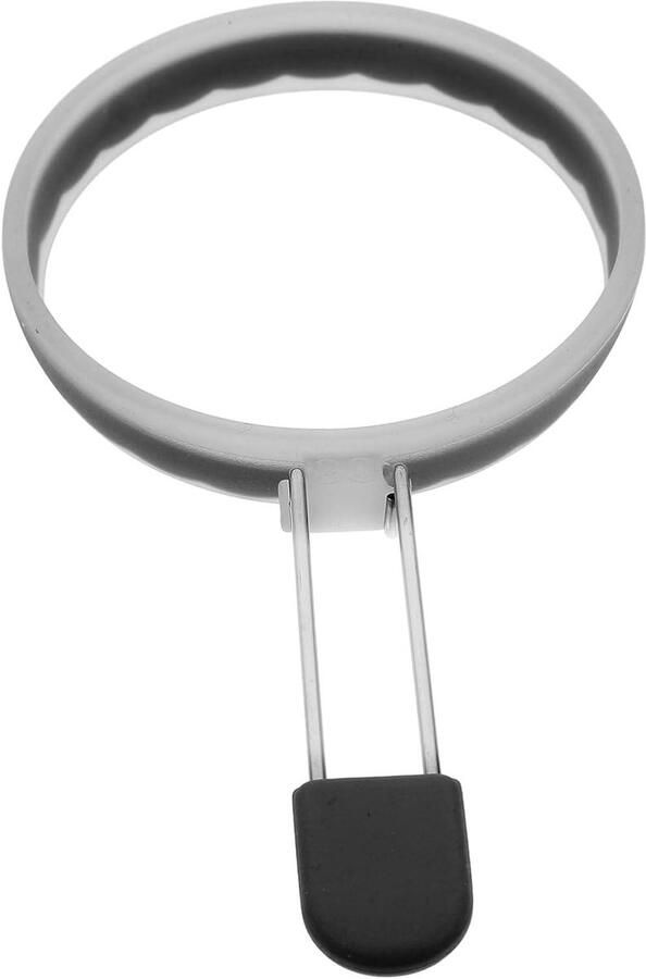 Omelet Ring Eivorm Molder Ontbijt Maken Niet-klevend Oppervlak 10 cm Zwart