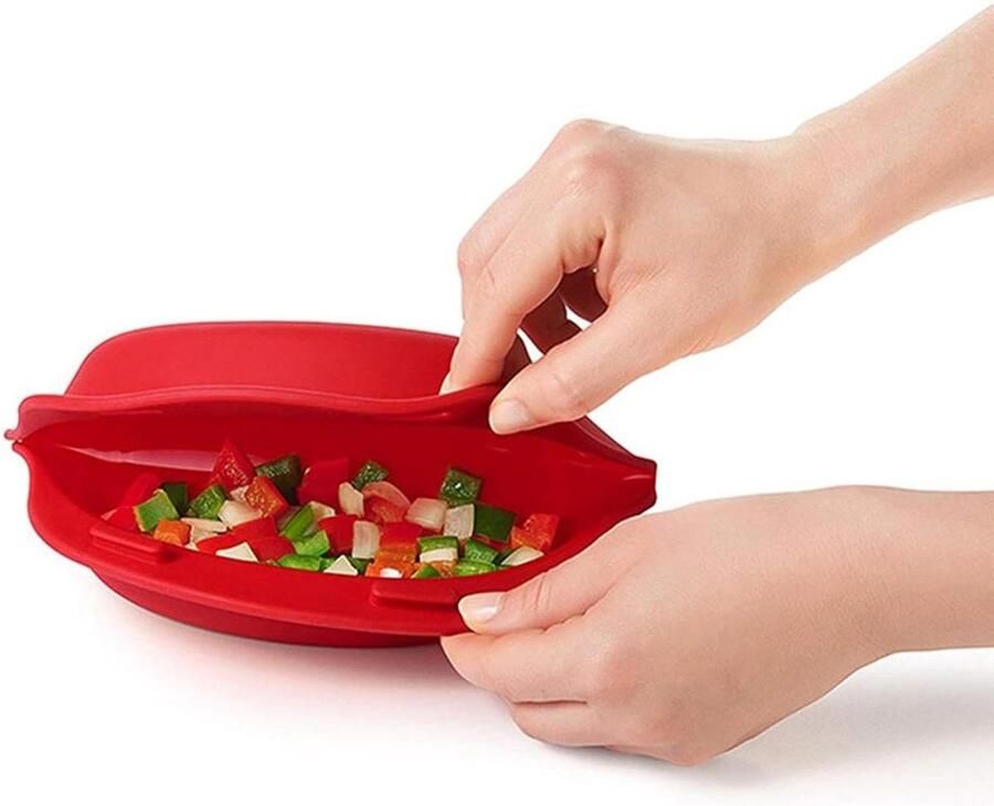 Omeletmaker Magnetron Eierrol Bakvorm Snel Ontbijt Maken Opvouwbaar Geïntegreerd Design 24 cm Meerkleurig