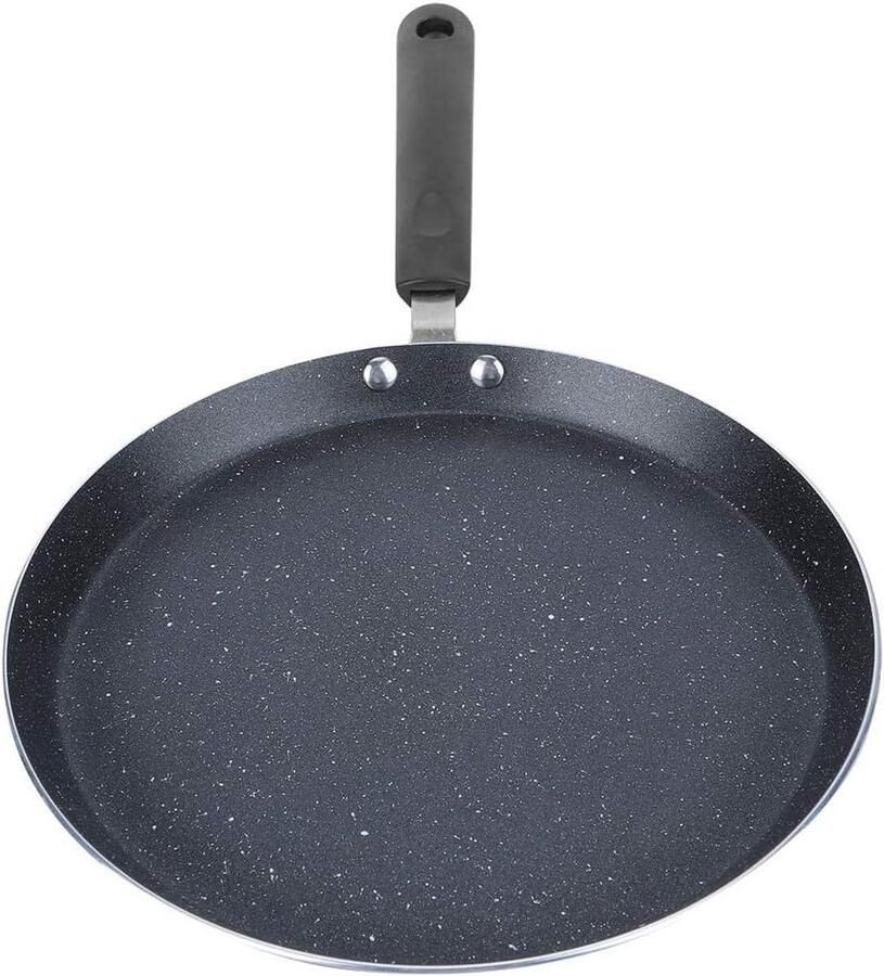 Omeletpan Aluminium Koekenpan Eieren Veelzijdig Koken Anti-aanbaklaag 10 inch Zwart