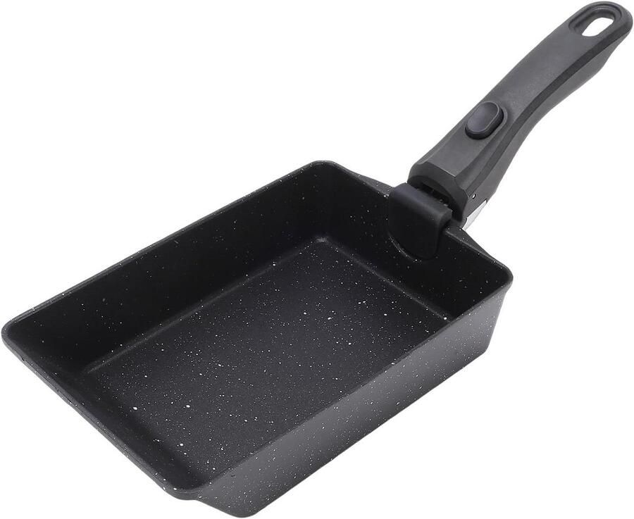 Omeletpan Japanse pan Ontbijt maken Afneembare handgreep Niet gespecificeerd Zwart