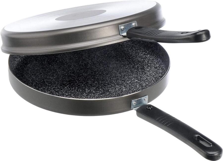 Omeletpan Koekenpan Aluminium Licht Bakken Artech Steen Effect 26 cm Zwart