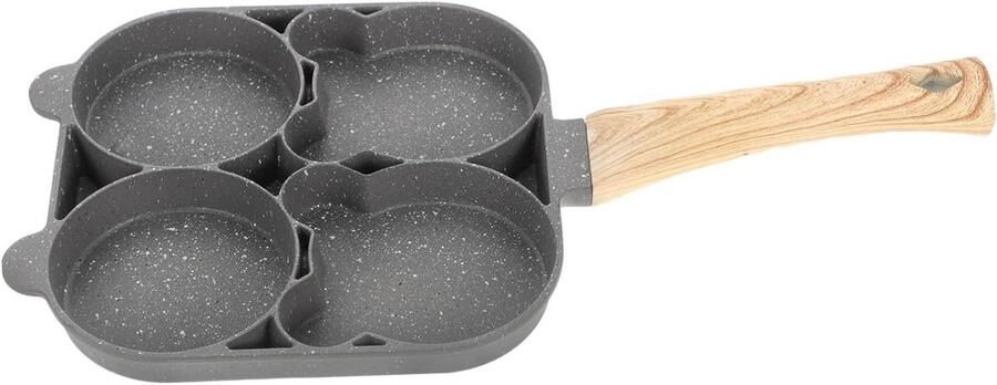 Omeletpan Koekenpan Eierpan Ontbijt Bakken Antiaanbaklaag 37.5 cm Grijs