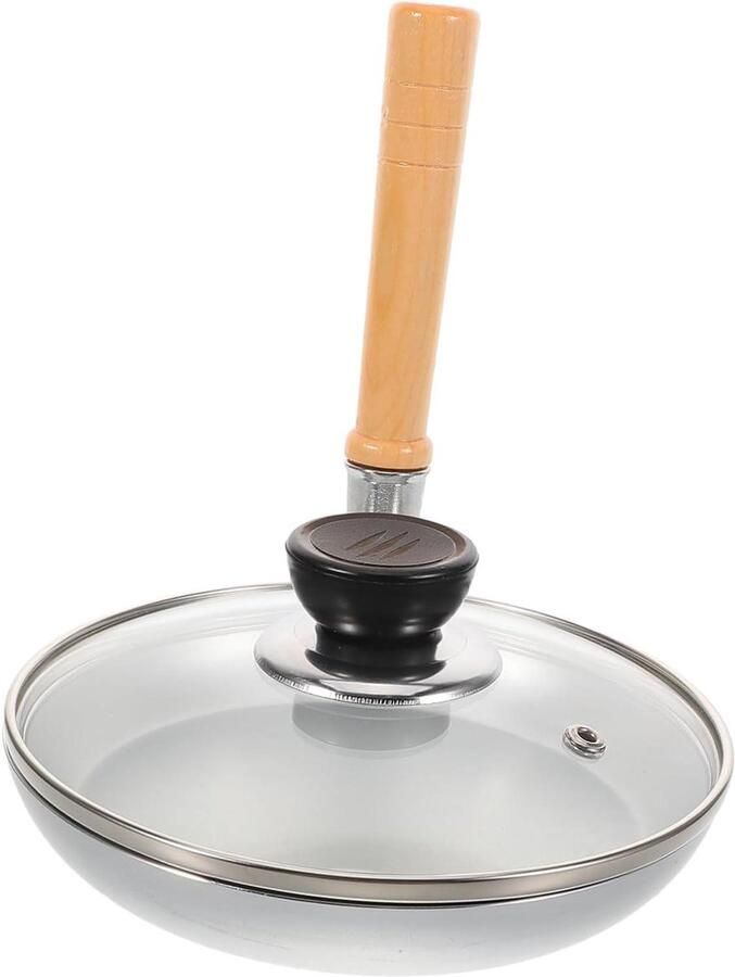 Omeletpan Koekenpan Japanse Pan Authentiek Koken Anti-aanbak Laag 18.5 cm Zilver