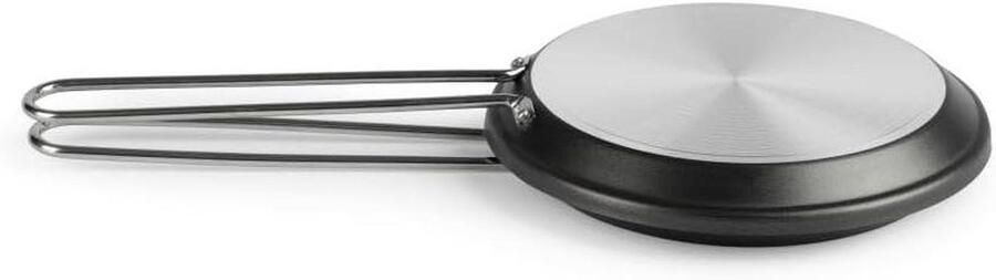 Omeletpan Koekenpan Omeletten Maken Antiaanbaklaag 18 cm Grijs metallic