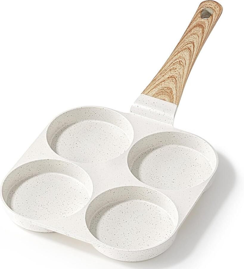 Omeletpan met 3 of 4 Vakken Non-stick Koekenpan voor Ontbijt en Japanse Tamagoyaki