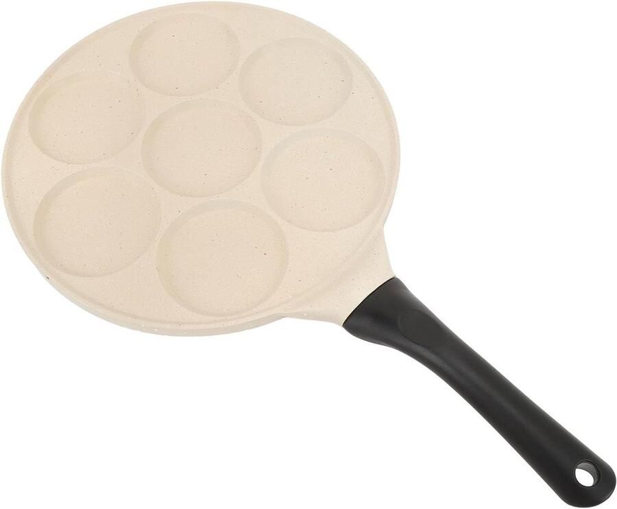 Omeletpan Pannenkoekenpan Koekenpan Koekepan Ontbijt Bakken Antiaanbaklaag Gelijkmatige Verwarming 26.5 cm Zwart