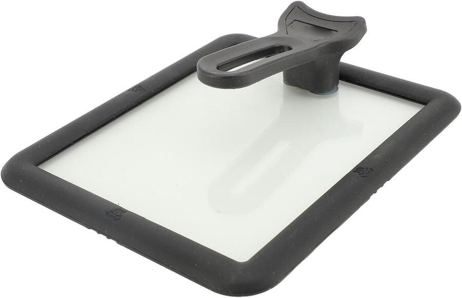 Omeletpandeksel Glas Tamagoyaki Deksel Eieren Bakken Met Siliconenrand 15x18 cm Transparant