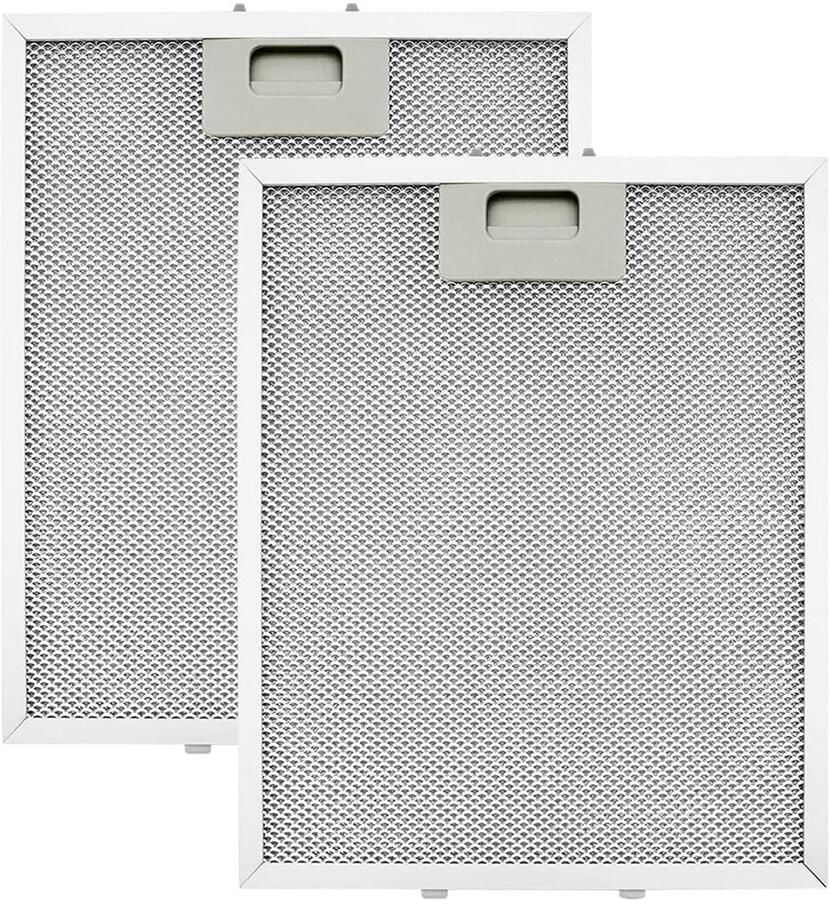 Omgoods 2-Pack Metalen Vetfilters voor Afzuigkappen Geschikt voor Modellen