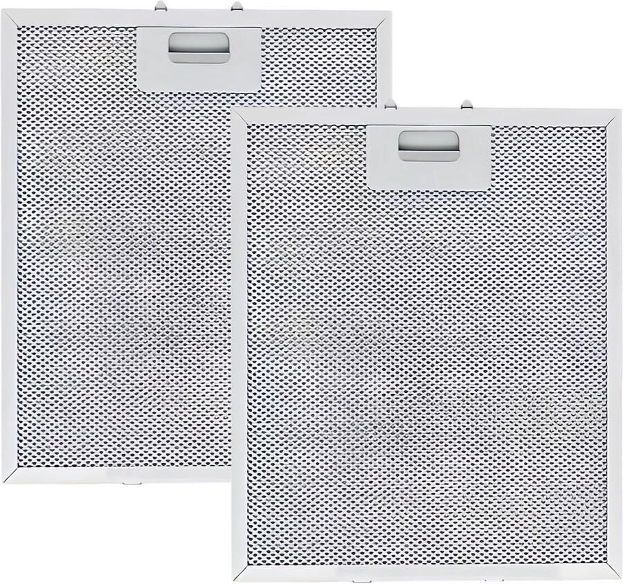 Omgoods 2 Stuks Aluminium Vetfilter voor Afzuigkap 5 Laags 260x320mm