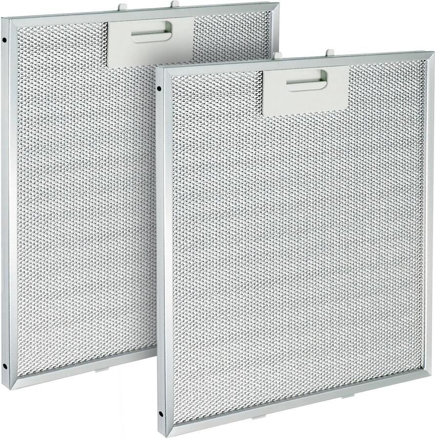 Omgoods 2 Stuks Aluminium Vetfilters voor Afzuigkap Made in Italy