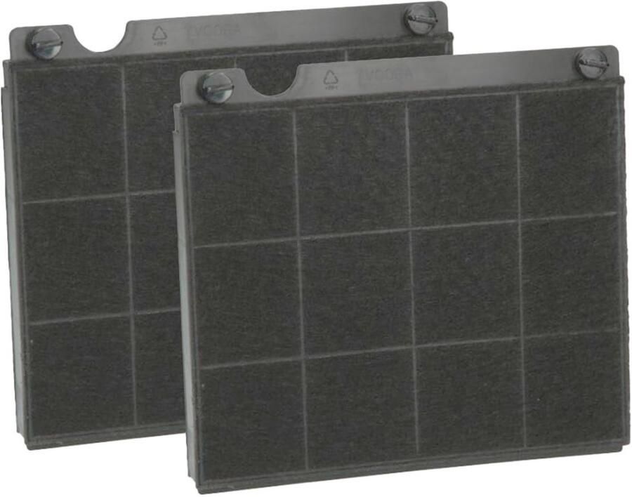 Omgoods 2x Actieve Koolfilters voor Elica en Whirlpool Afzuigkappen