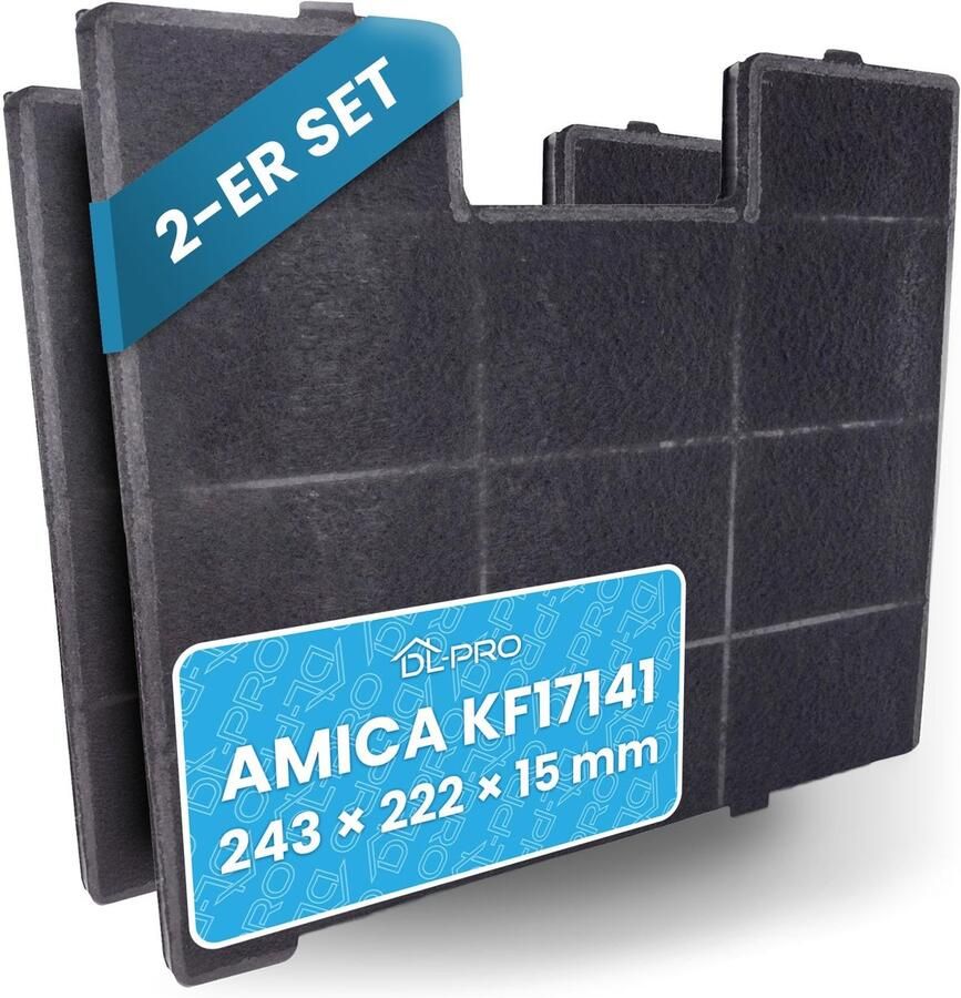 Omgoods 2x Activated Carbon Filter voor Amica KF17141 Afzuigkap