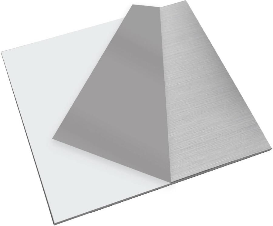 Omgoods 304 RVS Plaat 15cm x 15cm voor DIY Projecten