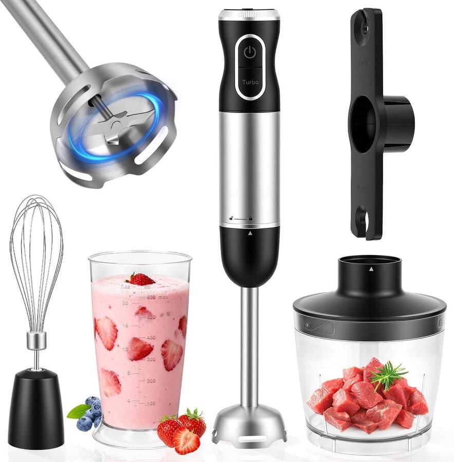 Omgoods 4-in-1 Elektrische Hand Blender Set