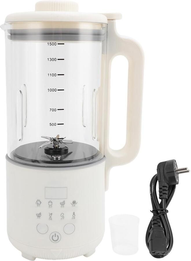 Omgoods 8-in-1 Sojamelk Maker met Zelfreiniging en Warmhoudfunctie