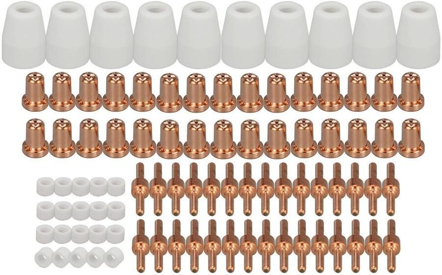 Omgoods 90 Stuks Plasma Electrode en Mondstuk Set voor Plasma Cutter
