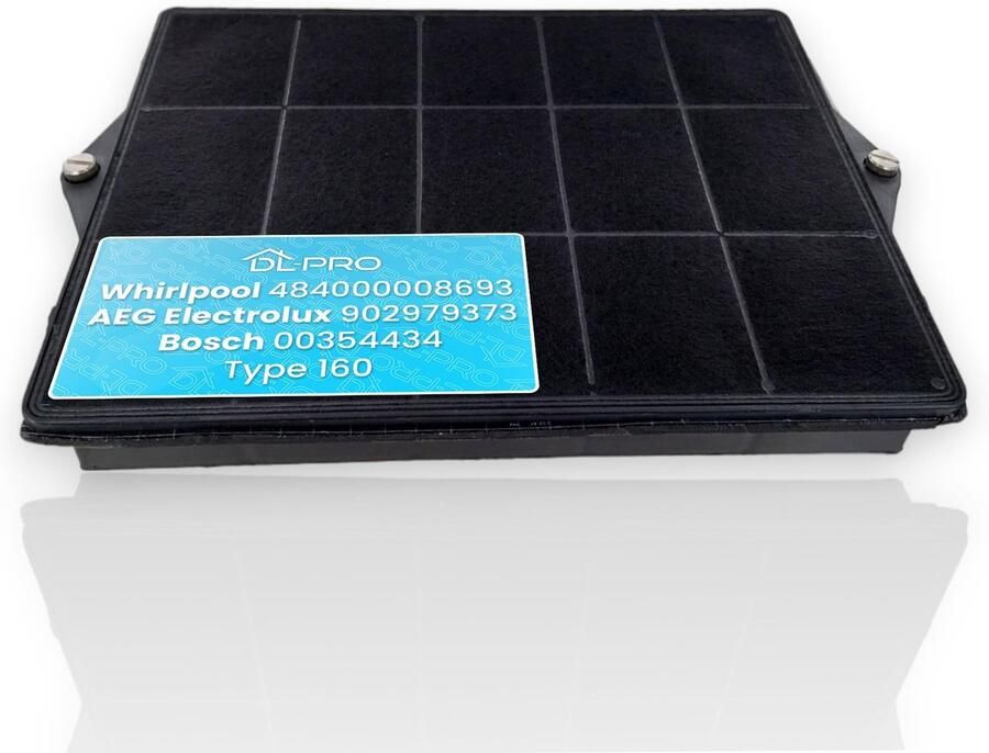 Omgoods Actief Koolfilter voor Afzuigkap Geschikt voor Whirlpool Bosch