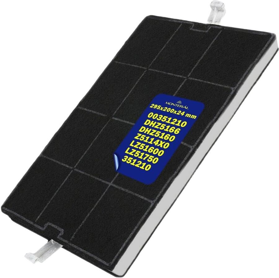 Omgoods Actieve Koolfilter voor Afzuigkap 295x200x24 mm Geschikt voor Bosch en Siemens