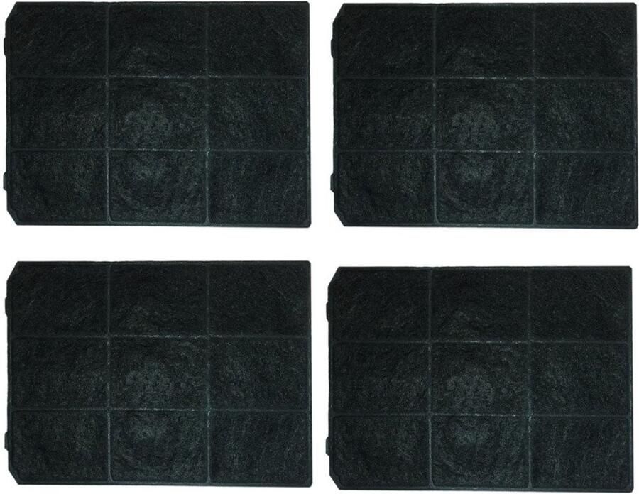 Omgoods Actieve Koolstoffilter voor Teka Type C3R 4 Stuks voor Afzuigkappen