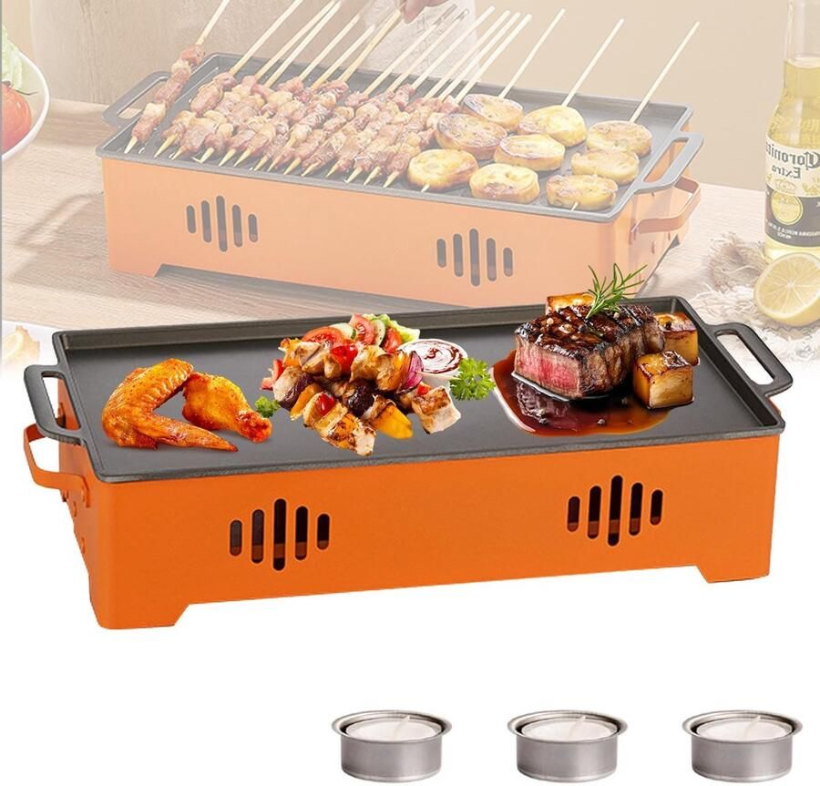 Omgoods BBQ Warmhoudplaat voor Voedsel en Grillgerechten