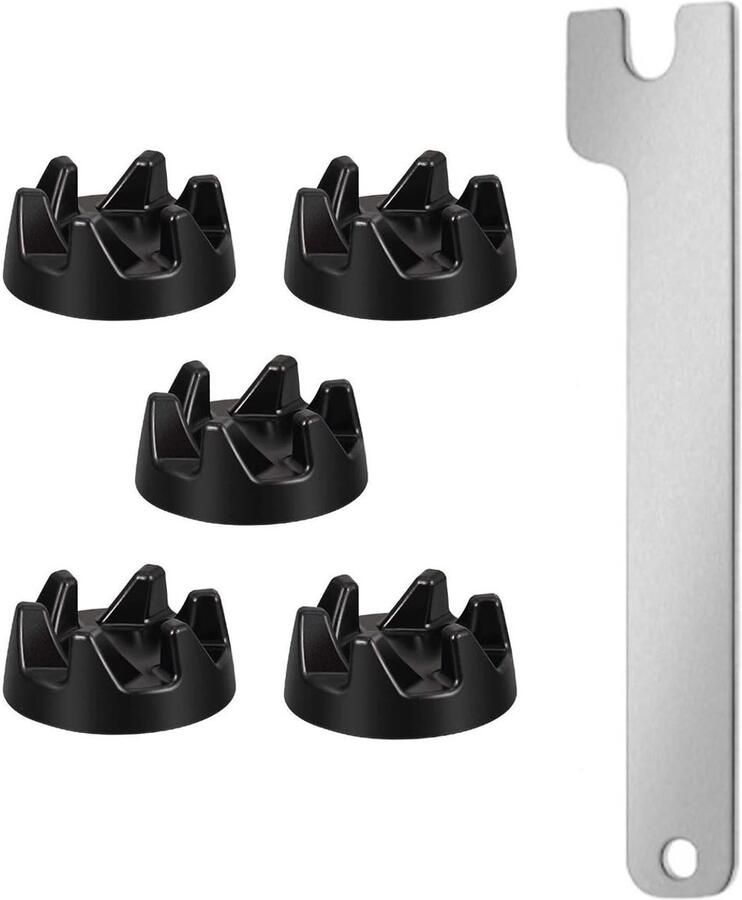 Omgoods- Blender Koppeling Vervanging 5 Pack Rubber Koppeling Compatibel met KitchenAid Diameter 3 6 cm Sleutellengte 11 2 cm Mixerkoppeling - Foto 1