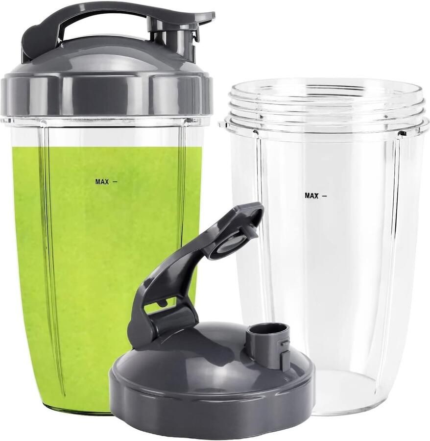 Omgoods Blender Vervangende Bekers 24oz voor NutriBullet Pro 900w 600w 2 Pack