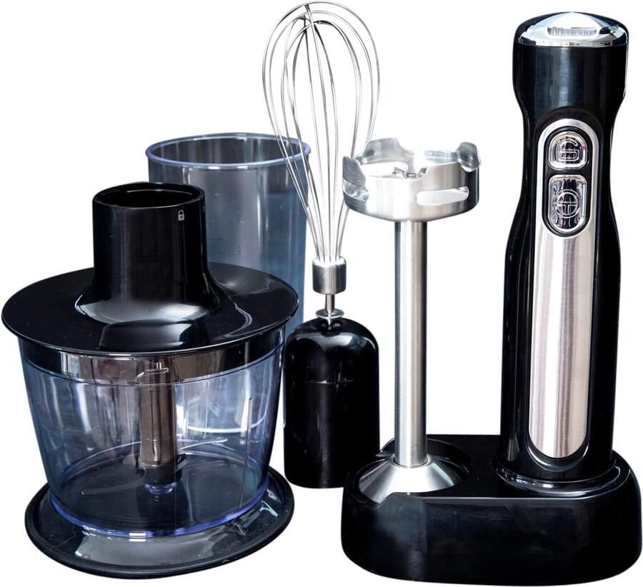 Omgoods Draadloze 3-in-1 Hand Blender Set voor Soepen en Sauzen