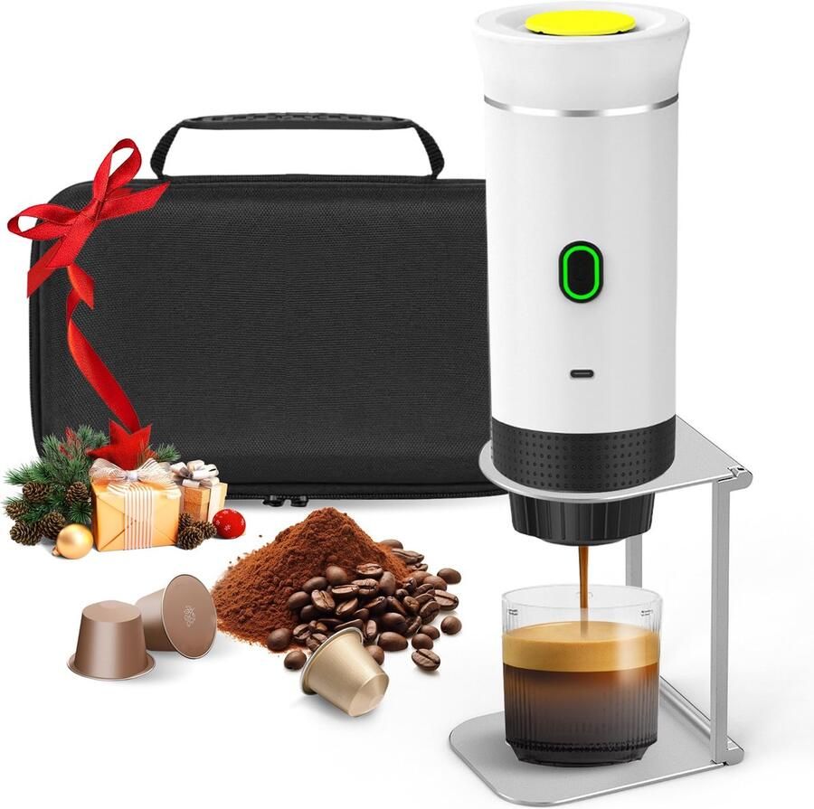 Omgoods Draagbare 3-in-1 Espresso Machine met Accu