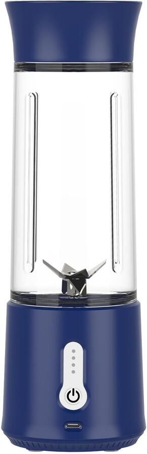 Omgoods Draagbare Blender met 6 RVS Bladen en 500ml Capaciteit