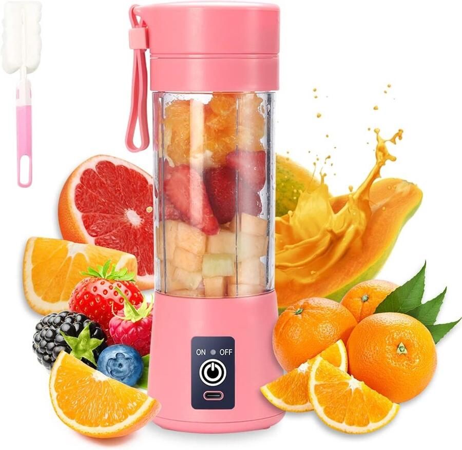 Omgoods Draagbare Blender met USB Oplaadbare Fruit Mixer