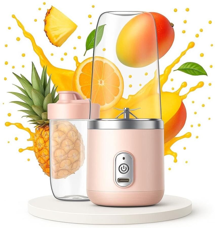 Omgoods Draagbare Blender voor Smoothies en Sap