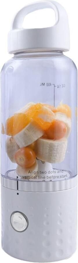 Omgoods Draagbare Smoothie Maker 500ml met USB Oplaadfunctie