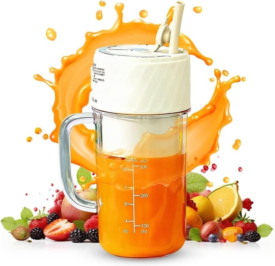 Omgoods Draagbare Smoothie Maker met 400 ml Capaciteit