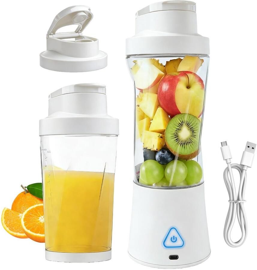 Omgoods Draagbare Smoothie Mixer 700ml met USB Oplader