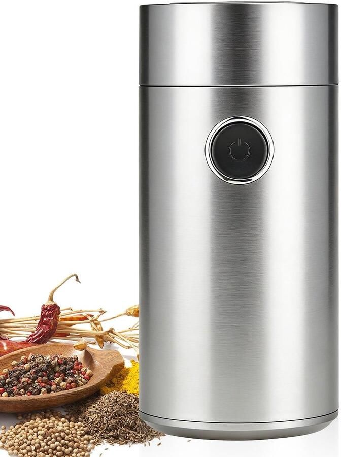 Omgoods Elektrische Koffiemolen 150 W Roestvrijstalen Maalmachine
