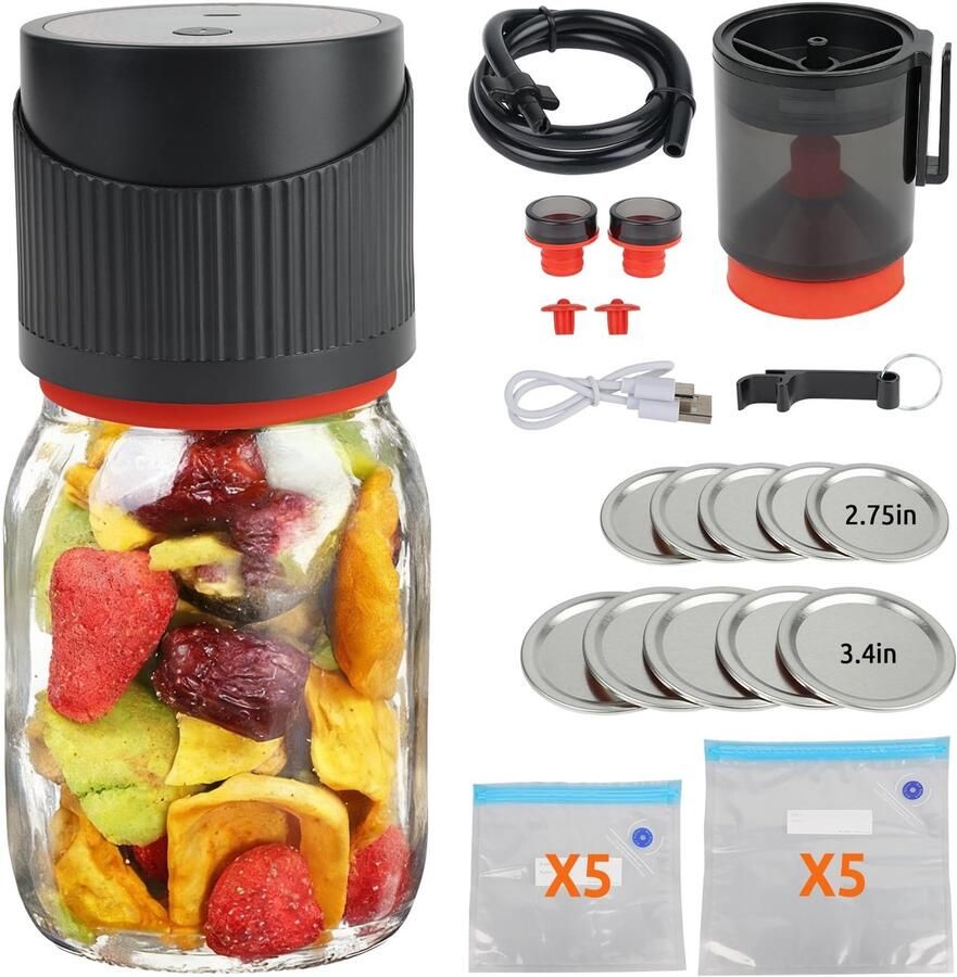 Omgoods Elektrische Vacuüm Sealer voor Inmaakpotten