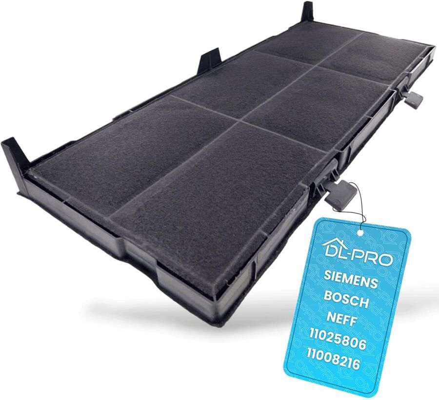 Omgoods Geactiveerd Koolstoffilter 462 x 198 mm Vervangingsfilter voor Afzuigkap