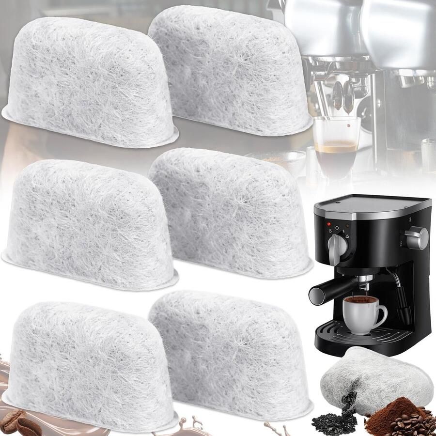 Omgoods Geactiveerde Koolstof Waterfilters voor Koffiezetapparaat (6 Stuks)