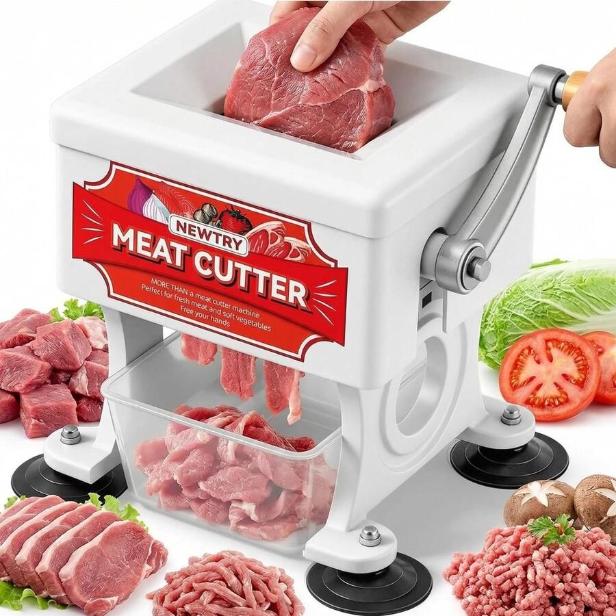 Omgoods Handmatige Vlees Snijmachine met Verstelbare Handgreep