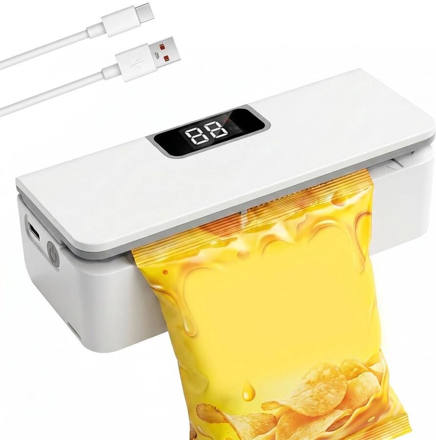 Omgoods Mini Bag Sealer met 8 Instellingen en Snijfunctie